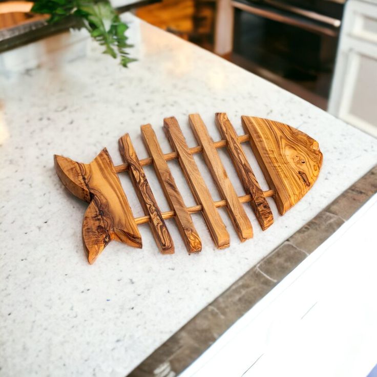 Handmade Olive Wood Fish