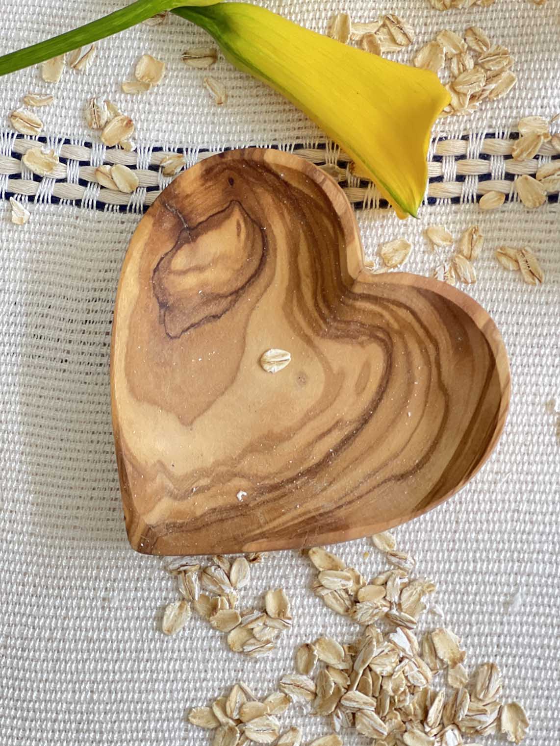 Olive Wood Heart Dish