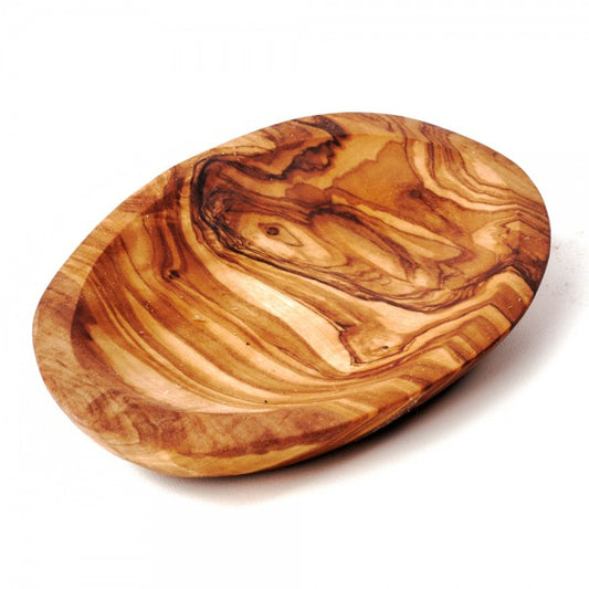 Rustic Olive Wood Oval Plate