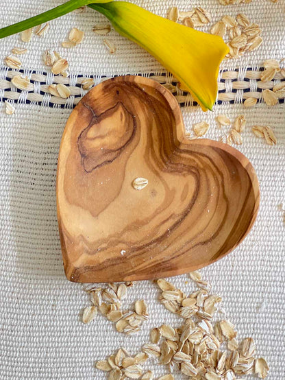 Olive Wood Heart Dish