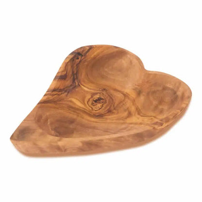 Olive Wood Heart Dish